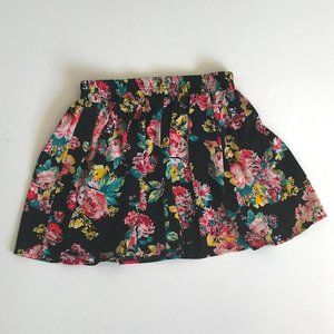 Ambiance Apparel Floral Casual Pleated Skirt